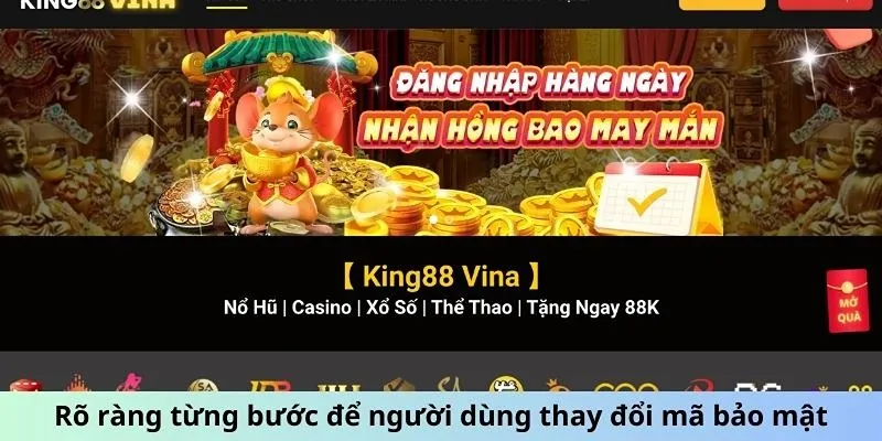 đổi mật khẩu king88